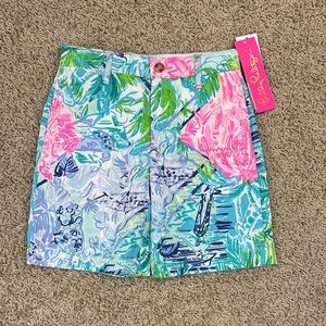 NWT Lilly Pulitzer boys Beaumont shorts bohemian queen sz 4